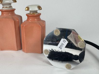 Set comprising: - three porcelain toilet...