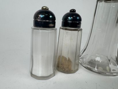 CHRISTOFLE. Silver-plated metal and glass...