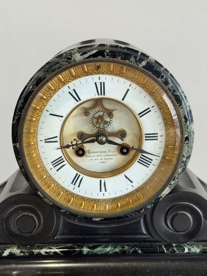 GRANDPIERRE Fils in Paris. Black marble and...