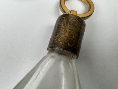 Set of four crystal and cut-glass salt or...