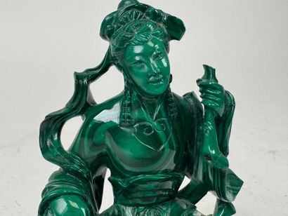 CHINA, 20th century.
Kneeling figure.
Subject...
