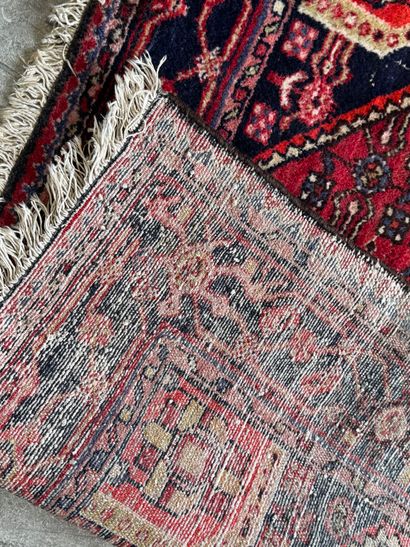 IRAN. 
Polychrome wool carpet with stylized...