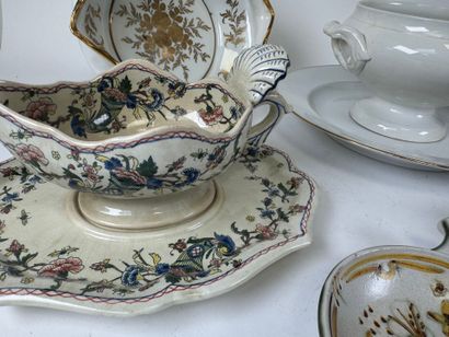 Important porcelain and earthenware polychrome...