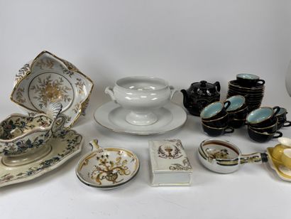 Important porcelain and earthenware polychrome...