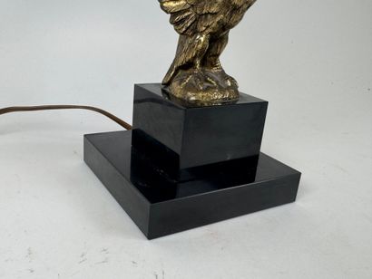 Desk lamp in gilded patina regula featuring...