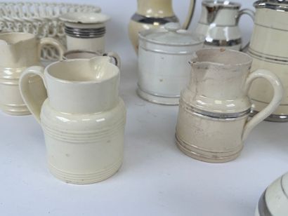 LANGEAIS.
Eighteen cream and silver-plated...