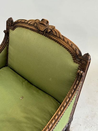 Louis XVI-style, molded and carved beech...