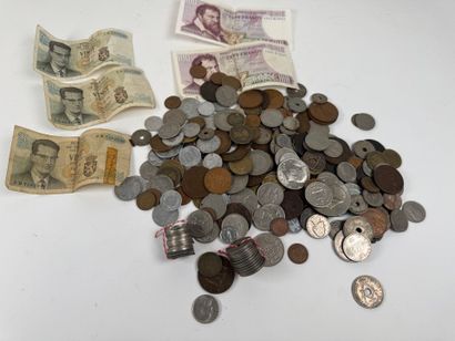 Lot of loose coins from various countries,...