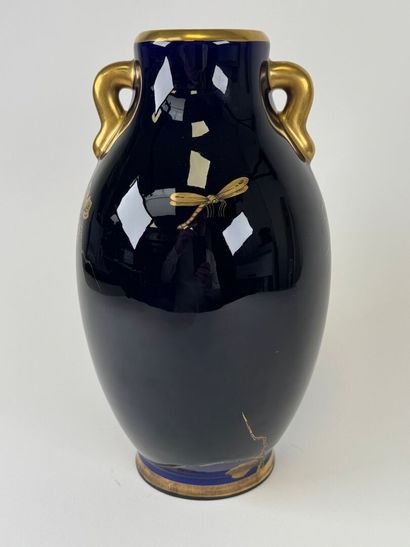 SAINTE RADEGONDE.
Midnight-blue enameled...