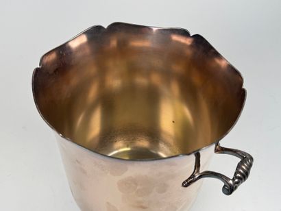 ERCUIS Silver-plated champagne bucket with...