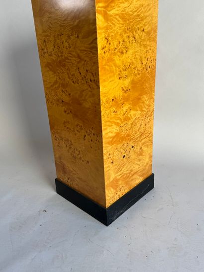 Square-section burr veneer sheath with blackened...