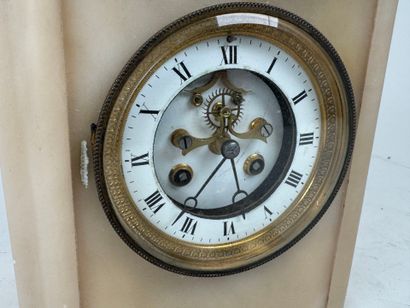 Boundary clock in alabaster and resin, the...