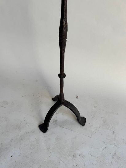 Lectern in hammered and wrought iron with...