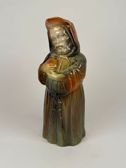 Polychrome earthenware pitcher featuring...