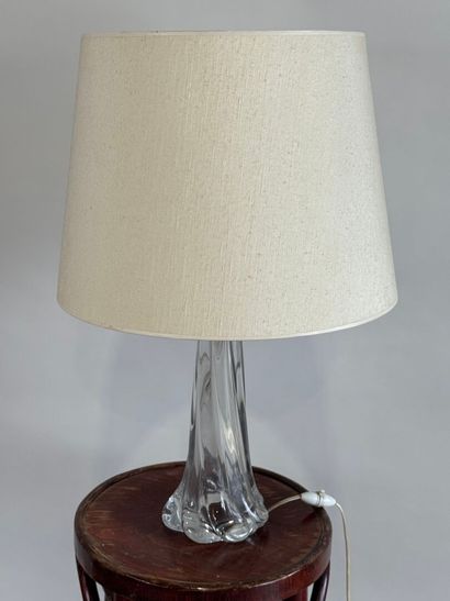 DAUM France. free-form molded crystal lamp....