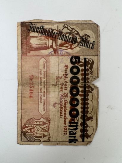 Lot of banknotes, assignats and coupons.
(wear,...