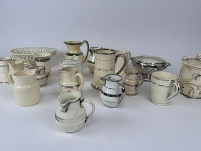LANGEAIS.
Eighteen cream and silver-plated...