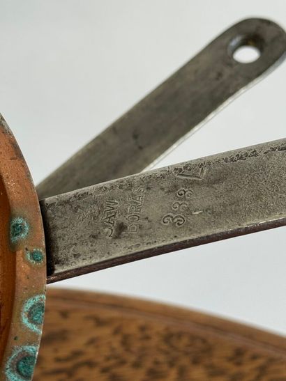 Copper and metal set including molds, saucepans,...