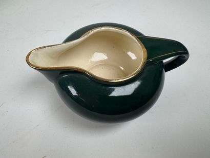 Polychrome porcelain and earthenware set...
