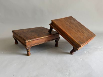 SOUTH ASIA, 20th century. 
Suite of two low...