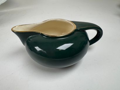 Polychrome porcelain and earthenware set...