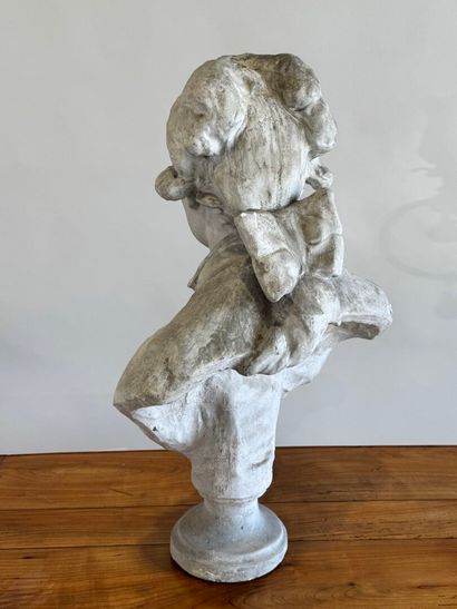 French school, 20th century. Bust of a philosopher....