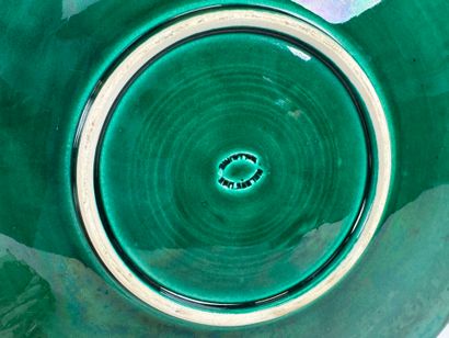 VALLAURIS.
Polychrome earthenware circular...