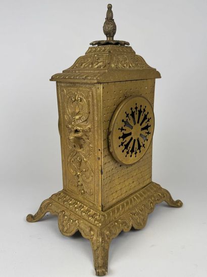 Louis XIV style chased and gilt bronze terminal...