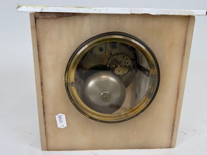Boundary clock in alabaster and resin, the...