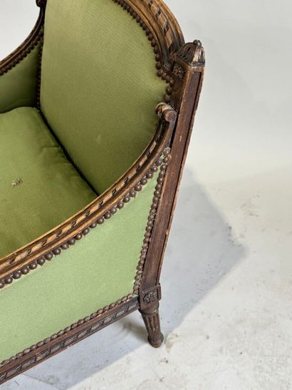 Louis XVI-style, molded and carved beech...
