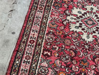 IRAN. 
Hand-knotted polychrome wool carpet...