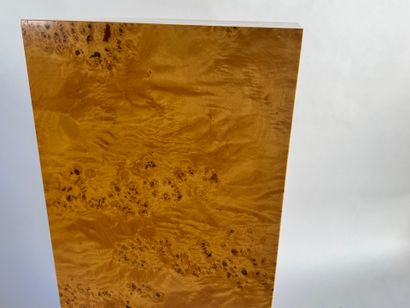 Square-section burr veneer sheath with blackened...