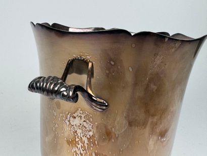 ERCUIS Silver-plated champagne bucket with...