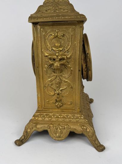 Louis XIV style chased and gilt bronze terminal...