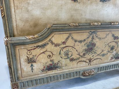 Moulded, carved, lacquered and gilded wooden...