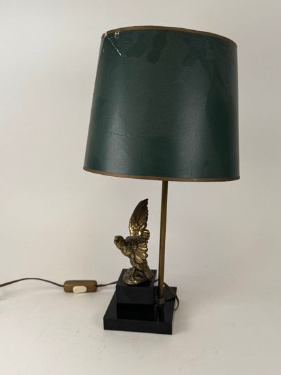 Desk lamp in gilded patina regula featuring...