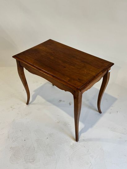 Small rectangular table in fruitwood, Louis...