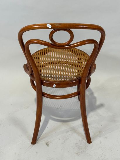 Bentwood chair with circular cane seat. 86...
