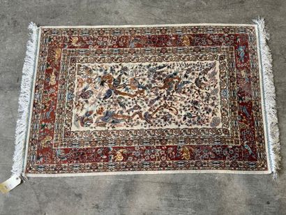 GHOUM, Iran.
Pure polychrome handmade silk...