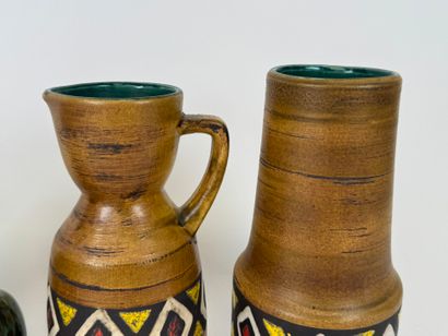 GERMANY and others.
Four polychrome earthenware...