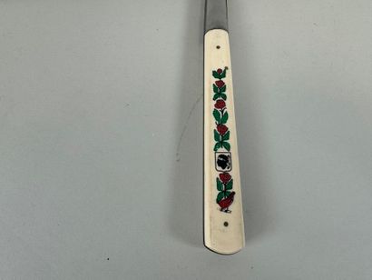 Large VENDETTA (Corsica) knife in ivory and...