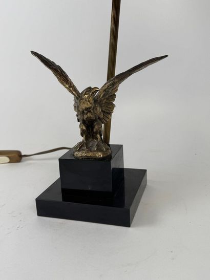 Desk lamp in gilded patina regula featuring...