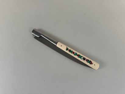 Large VENDETTA (Corsica) knife in ivory and...