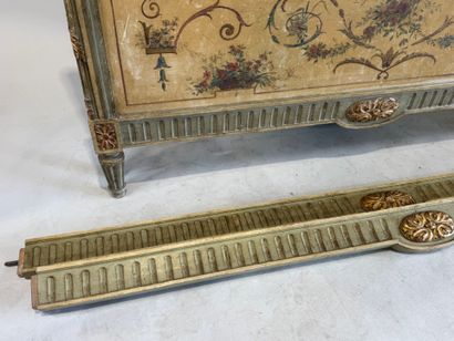 Moulded, carved, lacquered and gilded wooden...