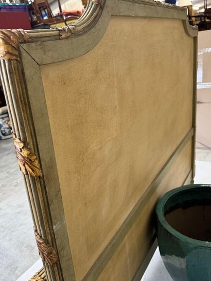 Moulded, carved, lacquered and gilded wooden...