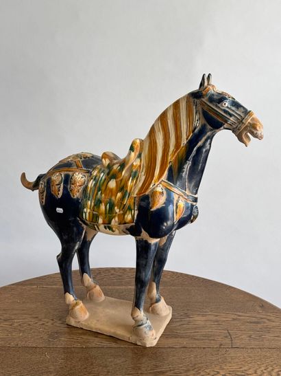 CHINA, 20th century.
TANG style.
Large polychrome...