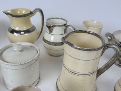 LANGEAIS.
Eighteen cream and silver-plated...