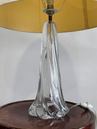 DAUM France. free-form molded crystal lamp....