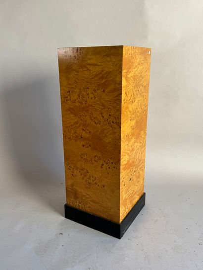 Square-section burr veneer sheath with blackened...