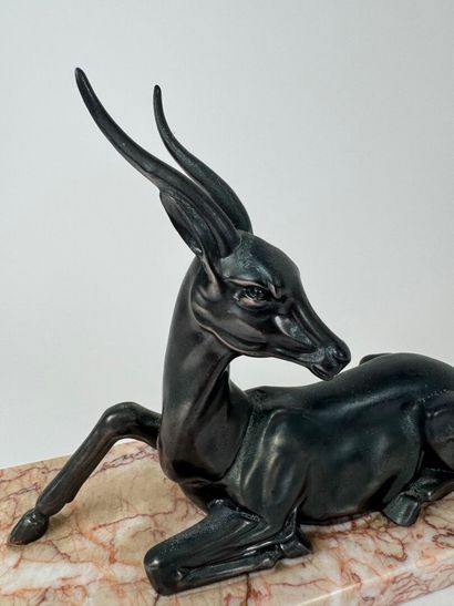 Green patina regula subject depicting an...